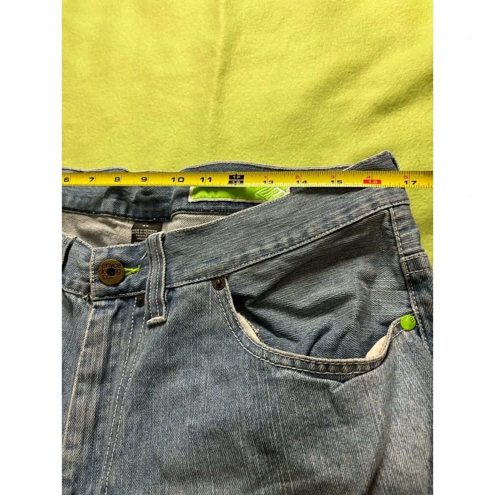 Vintage Enyce Jean Shorts Mens 34 Y2K  Embroidered Pockets Inseam 12
